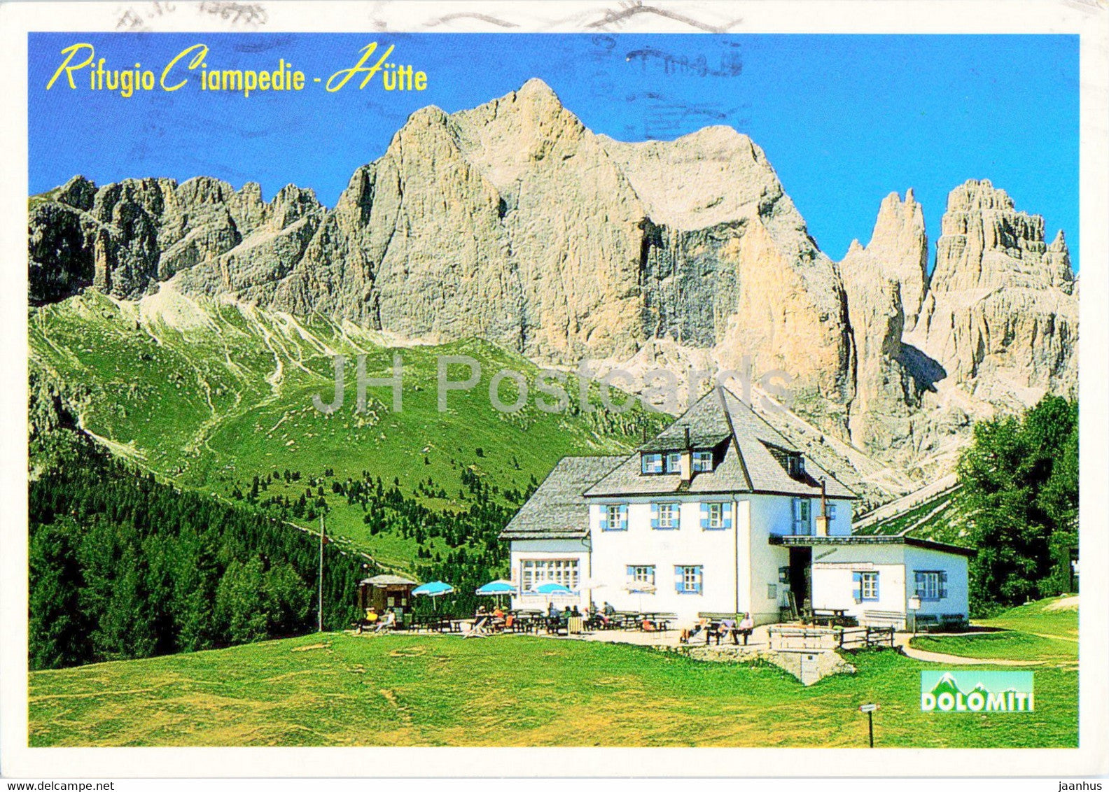 Gruppo del Catinaccio - Dolomiti - Rif Ciampedie - Torri di Vajolet - 2000 - Italy - used - JH Postcards