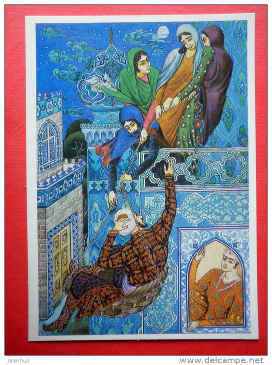 illustration by A. Melikhov - Isaac of Mosul´s Story - 1001 Nights - 1987 - Russia USSR - unused - JH Postcards