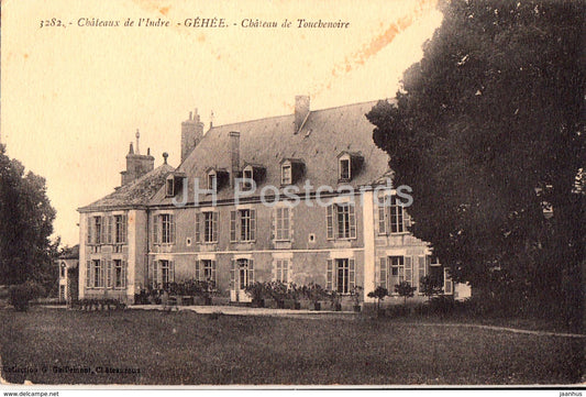 Gehee - Chateau de Touchenoire - Chateaux de l'Indre - castle - 3282 - 1916 - old postcard - France - used - JH Postcards