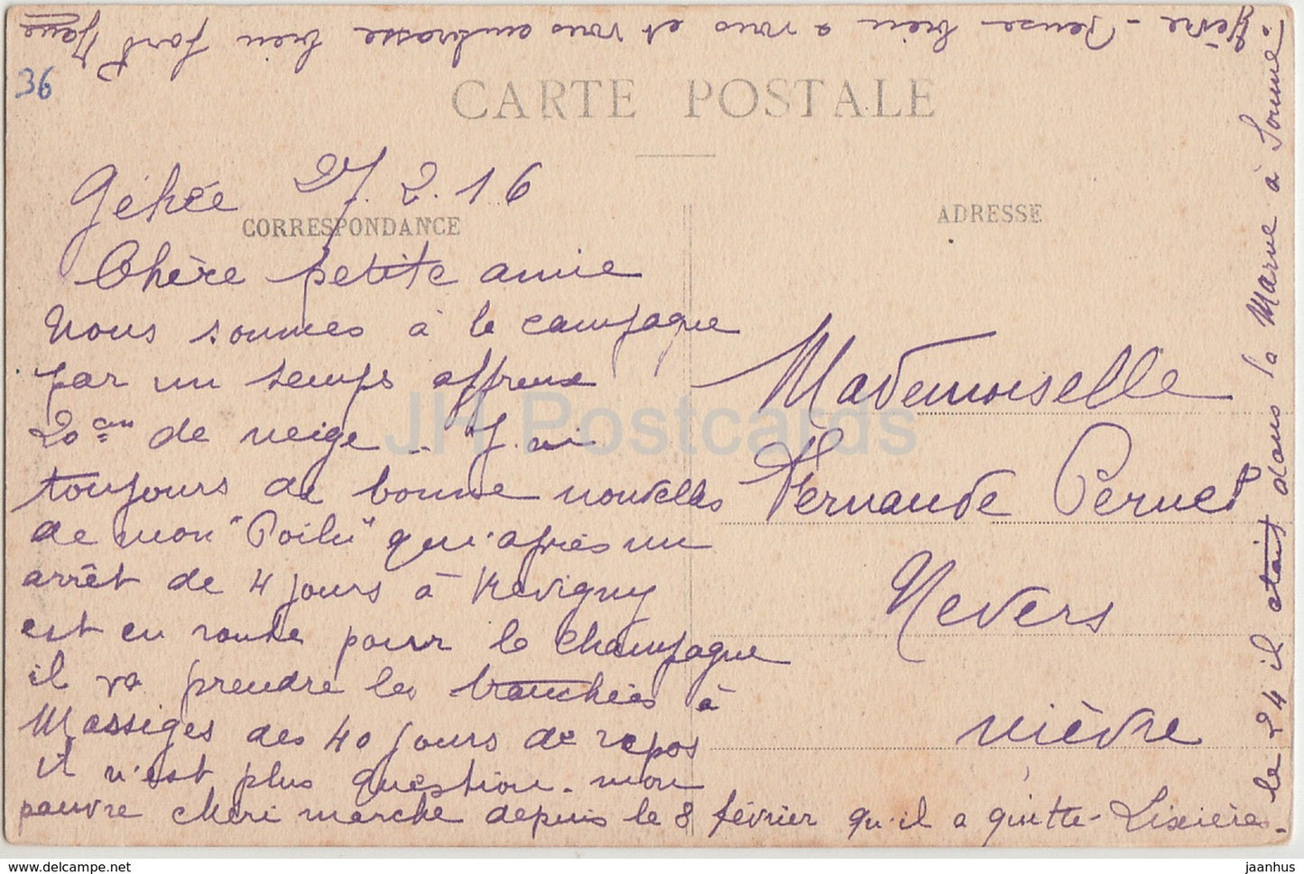 Gehee - Chateau de Touchenoire - Chateaux de l'Indre - castle - 3282 - 1916 - old postcard - France - used