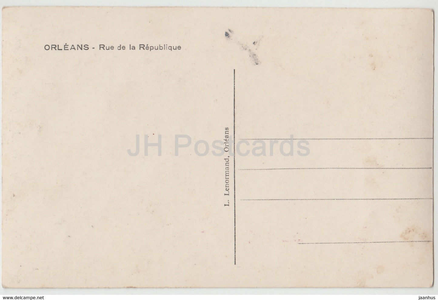 Orleans - Rue de la Republique - Statue de Jeanne d'Arc - monument - horse - old postcard - France - unused