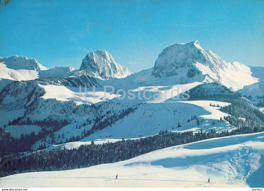 Gurnigel Gantrisch Gebiet - Krummfadenfluh - Nunenen - Gantrisch - hotel Kurhaus - 7087 - Switzerland - used - JH Postcards