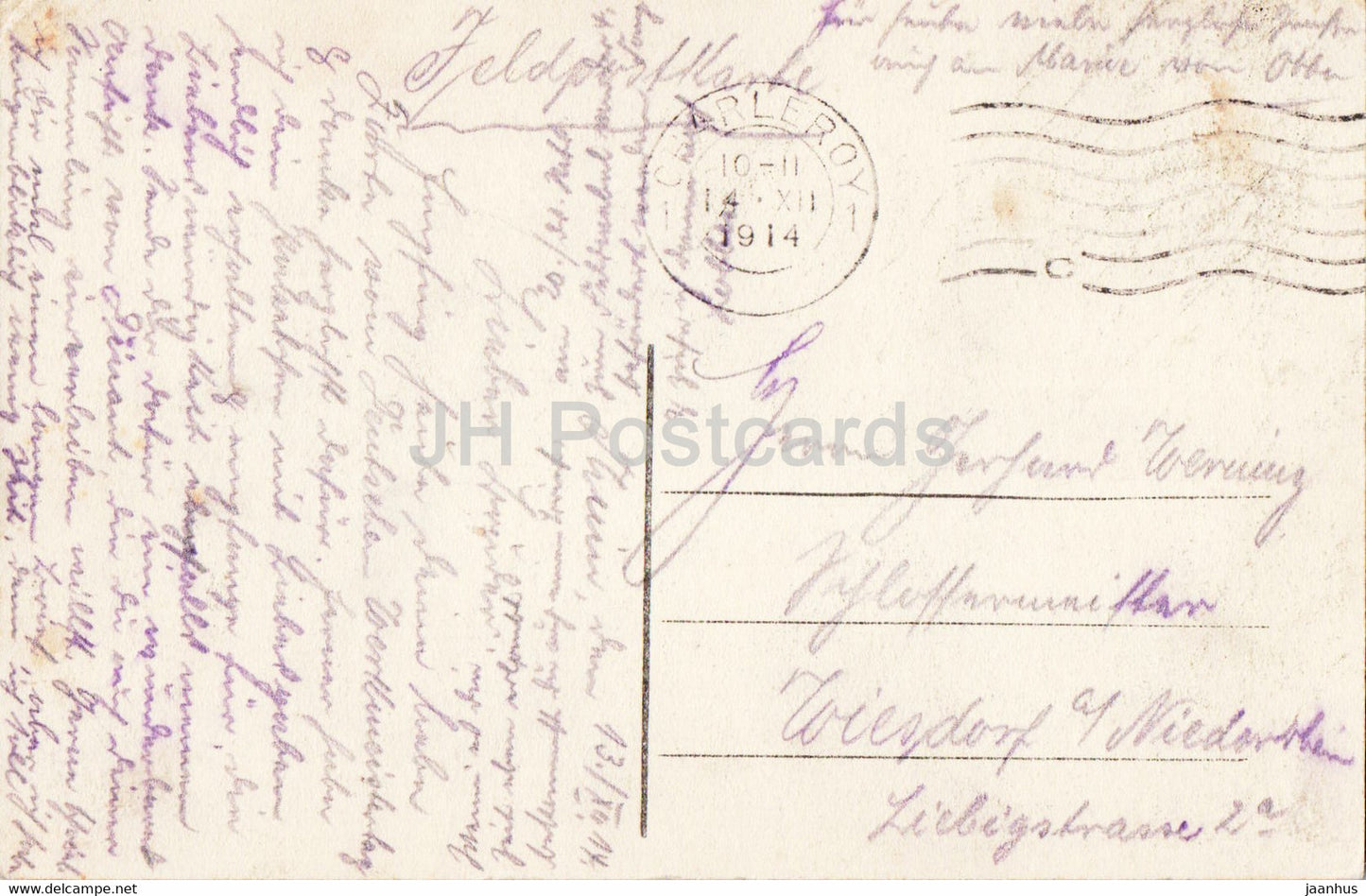 Dinant - Panorama - 9 - carte postale ancienne - 1914 - Belgique - occasion