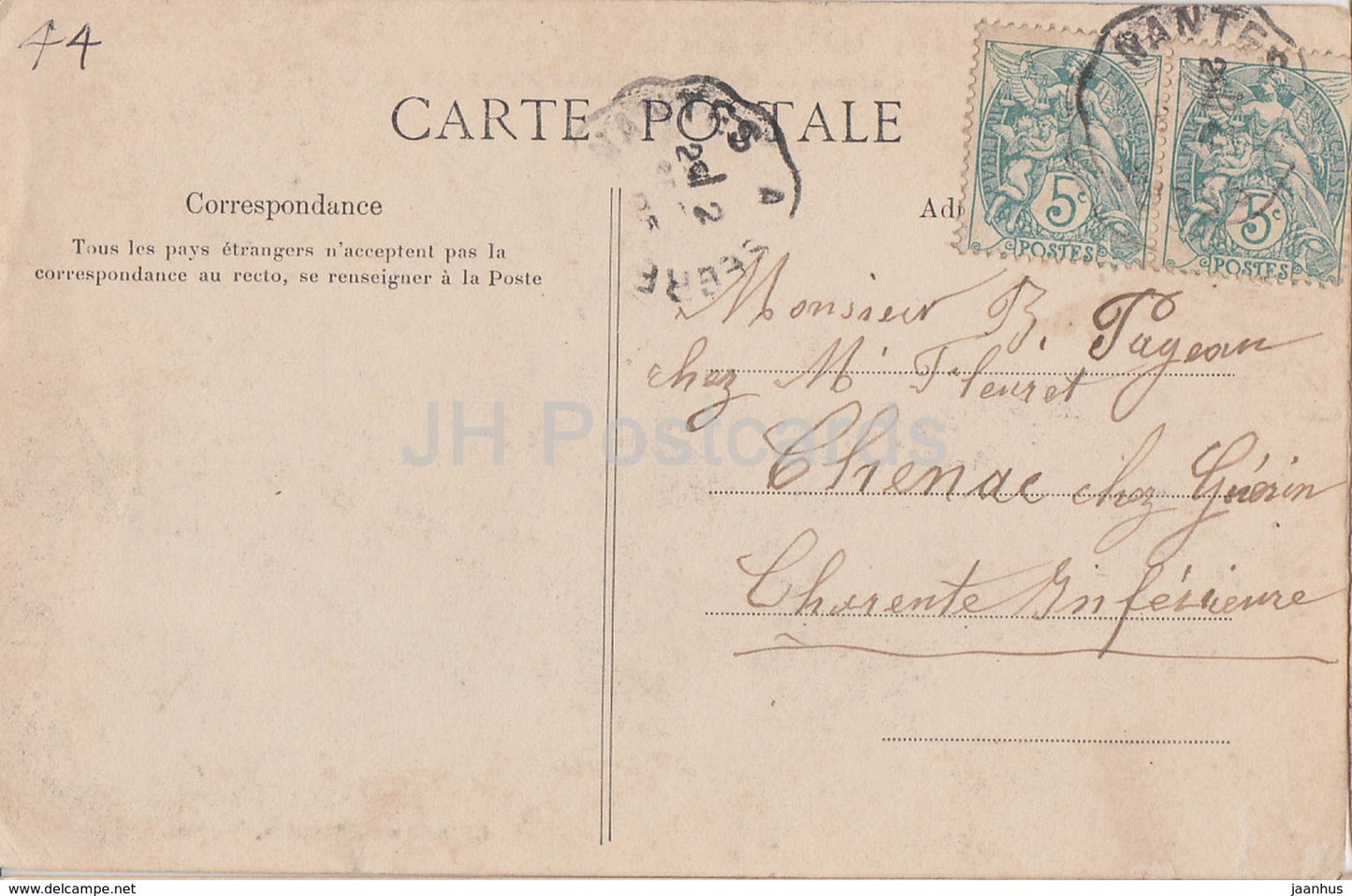Le Cellier - Château de Clermont - château - carte postale ancienne - 1905 - France - utilisé