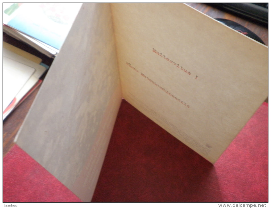 May 1st Greeting Card - 1978 - Estonia USSR - used - JH Postcards