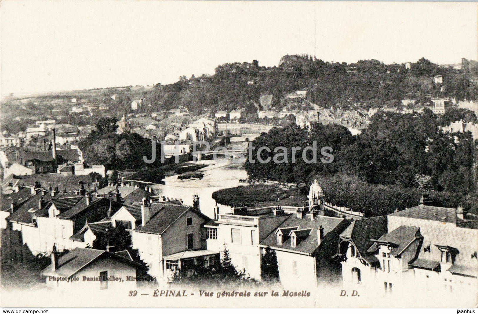 Epinal - Vue Generale sur la Moselle - 39 - old postcard - 1920 - France - used - JH Postcards