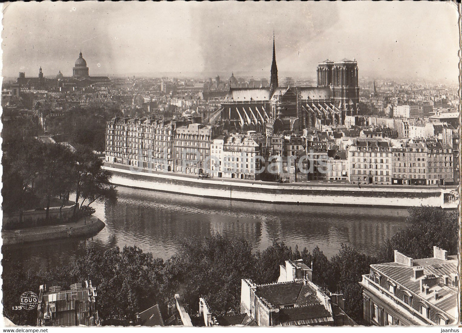 Paris - Panorama de la Cite - France - used - JH Postcards