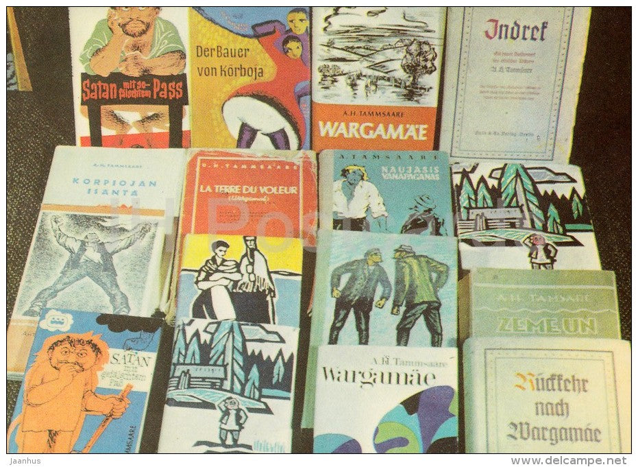 Translations of Tammsaare Works - Estonian writer A. H. Tammsaare - 1977 - Estonia USSR - unused - JH Postcards