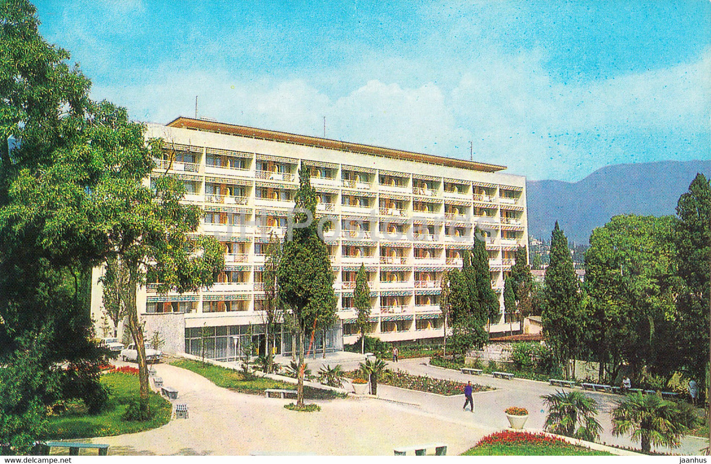 Yalta - Crimea - sanatorium of the Black Sea Fleet - 1976 - Ukraine USSR - unused - JH Postcards