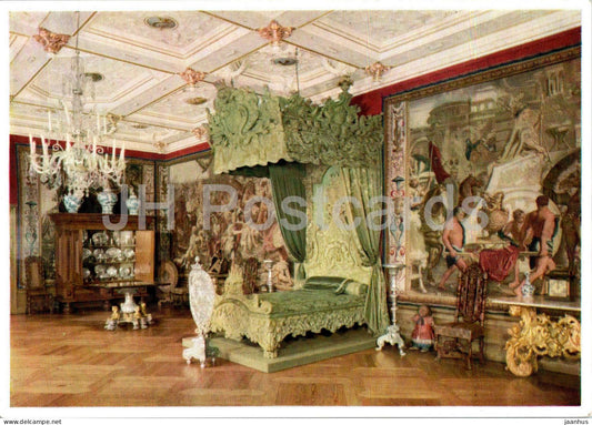 Frederiksborg - Baroksal - Baroque Hall - old postcard - 1959 - Denmark - used - JH Postcards
