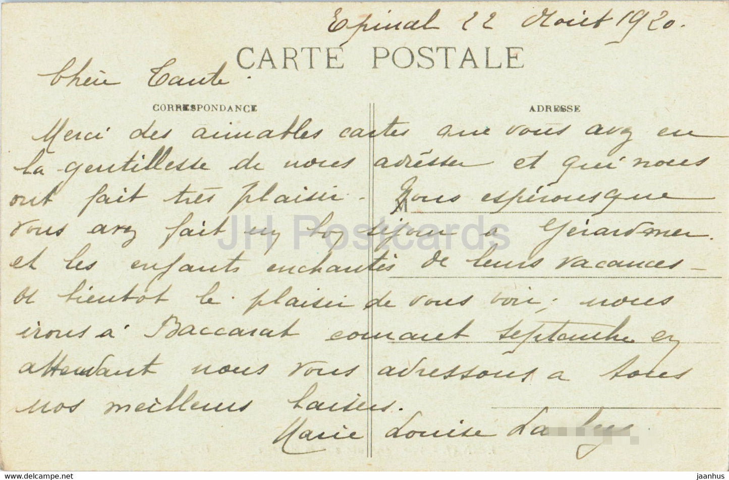 Epinal - Vue Generale sur la Moselle - 39 - old postcard - 1920 - France - used