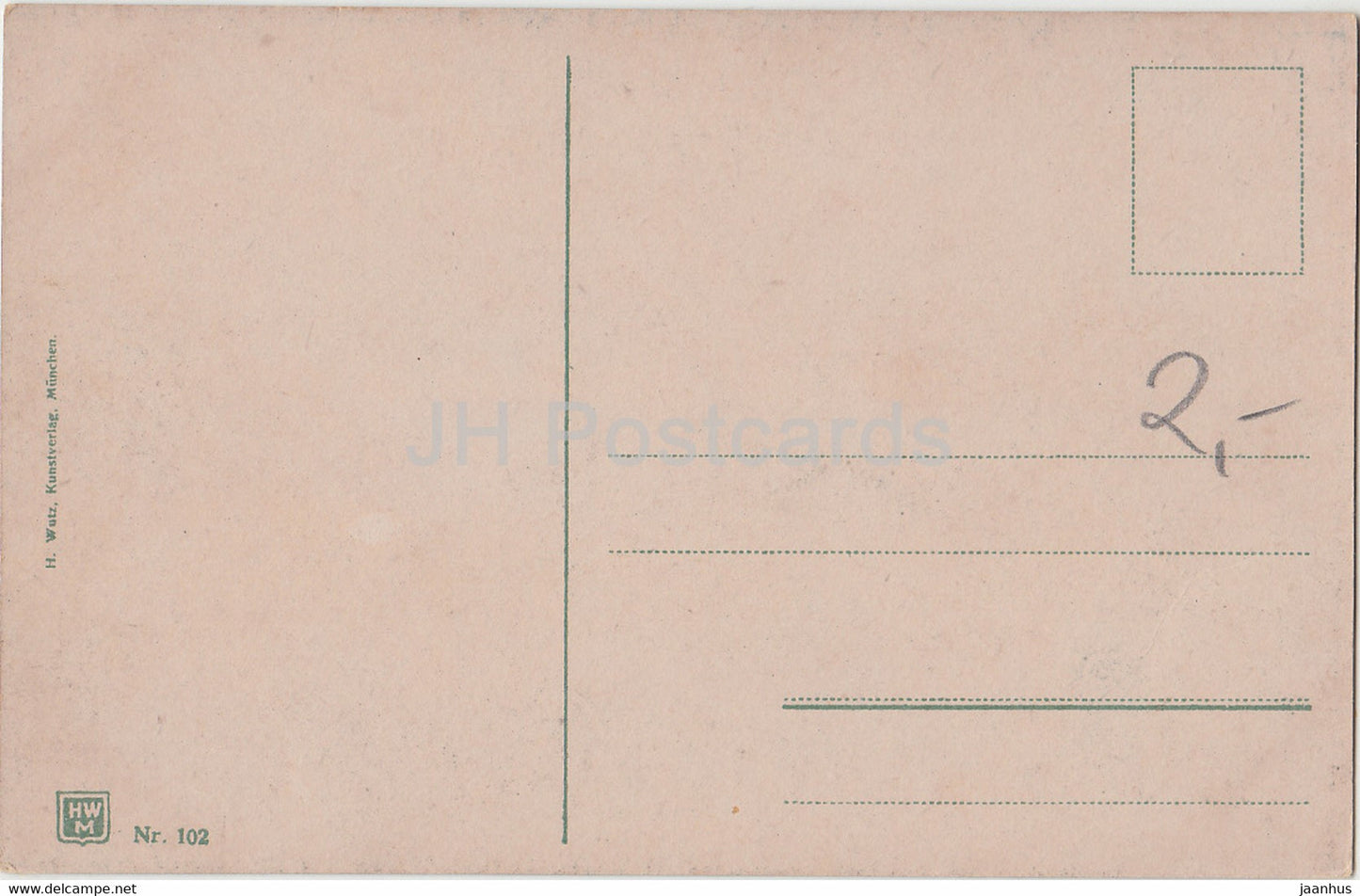 München - Blick in die Isaranlagen zur Lukaskirche - Straßenbahn - München - 102 - alte Postkarte - Deutschland - unbenutzt