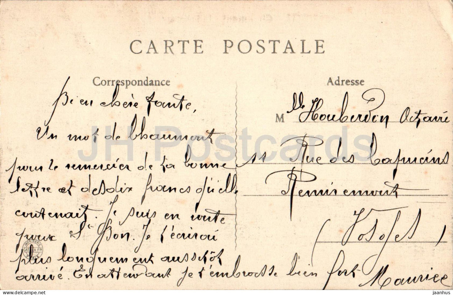 Chaumont - La Prefecture - 17 - old postcard - France - used