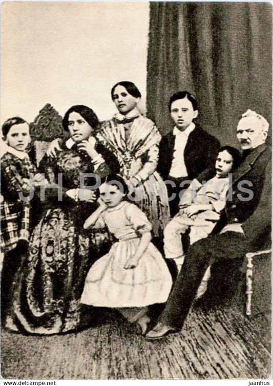 Pyotr Tchaikovsky - Family 1848 - famous people - 1966 - Russia USSR - unused - JH Postcards