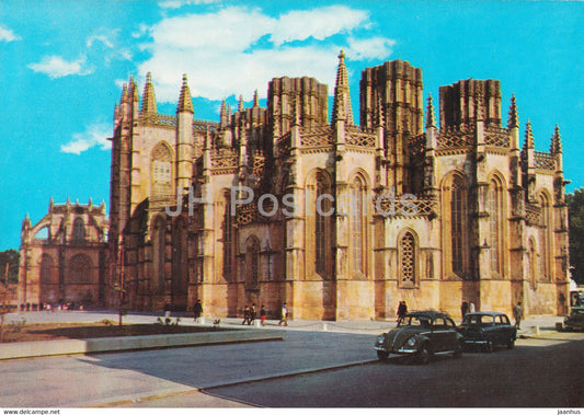 Batalha - Mosteiro - Lado Sul - Monastery South Side - car Volkswagen - 291 - 1989 - Portugal - used - JH Postcards