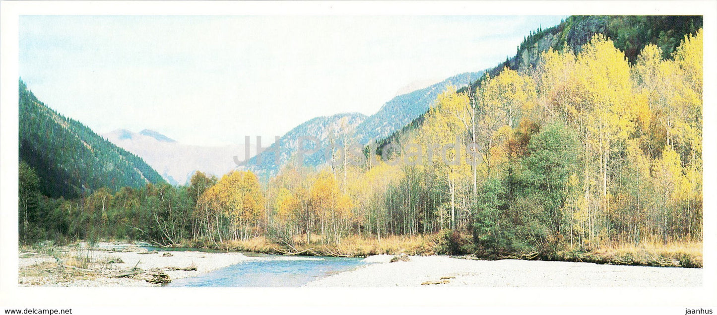 Teberda Nature Reserve - Kizgych river valley - 1982 - Russia USSR - unused - JH Postcards