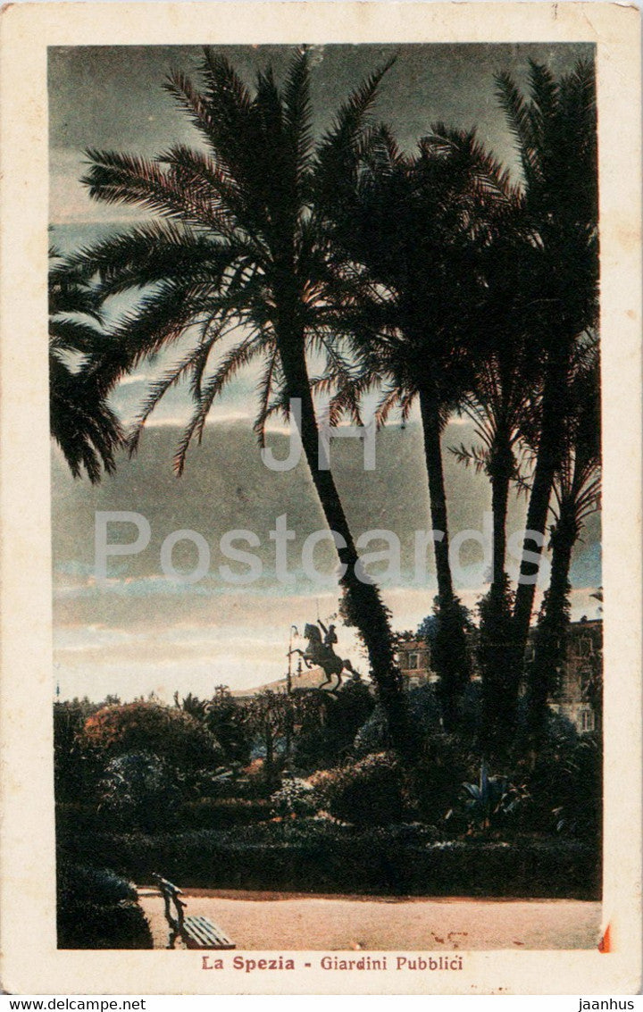 La Spezia - Giardini Pubblici - 62539 - old postcard - 1927 - Italy - used - JH Postcards