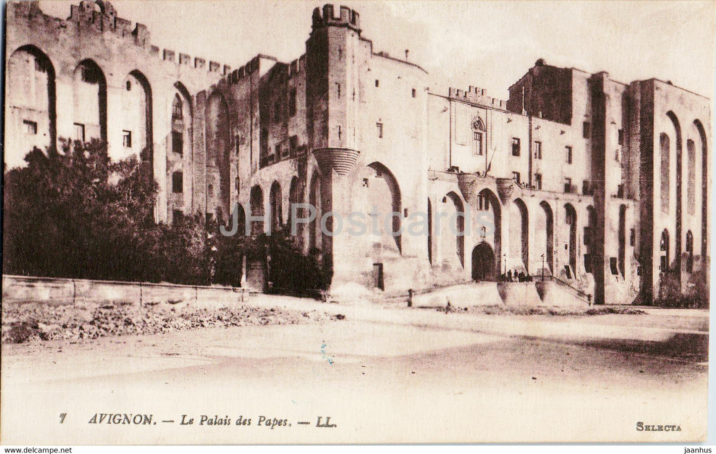 Avignon - La Palais de Papes - 7 - old postcard - France - unused - JH Postcards