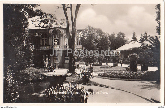 Mondorf les Bains - Partie du Parc - 8 - old postcard - 1932 - Luxembourg - used - JH Postcards