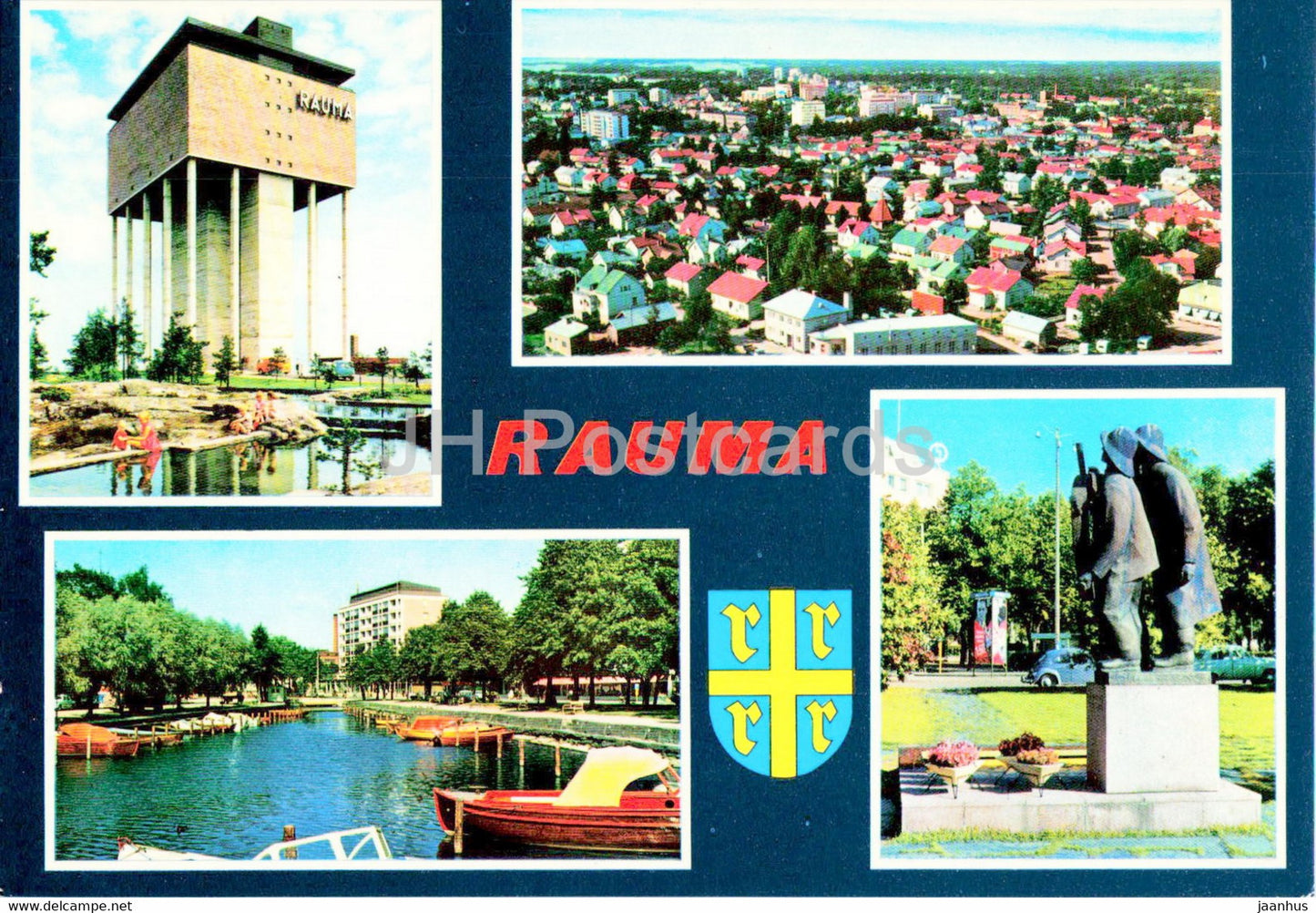 Rauma - town views - Finland - unused - JH Postcards