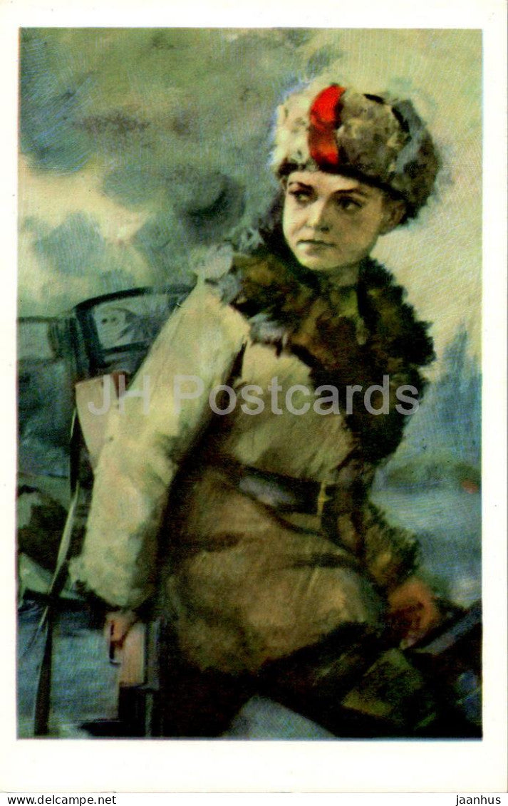 Pioneers Heroes - Lenya Golikov - boy - illustration by I. Suschenko - 1971 - Russia USSR - unused - JH Postcards