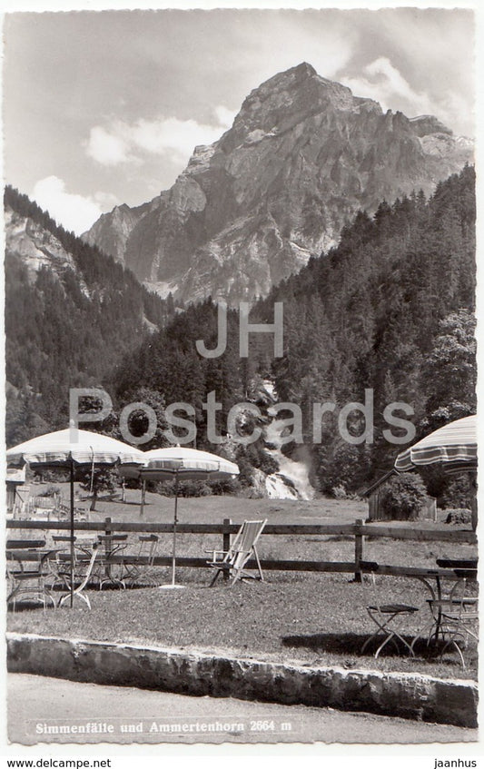 Simmenfalle und Ammertenhorn 2664 m - 41838 - Switzerland - old postcard - unused - JH Postcards