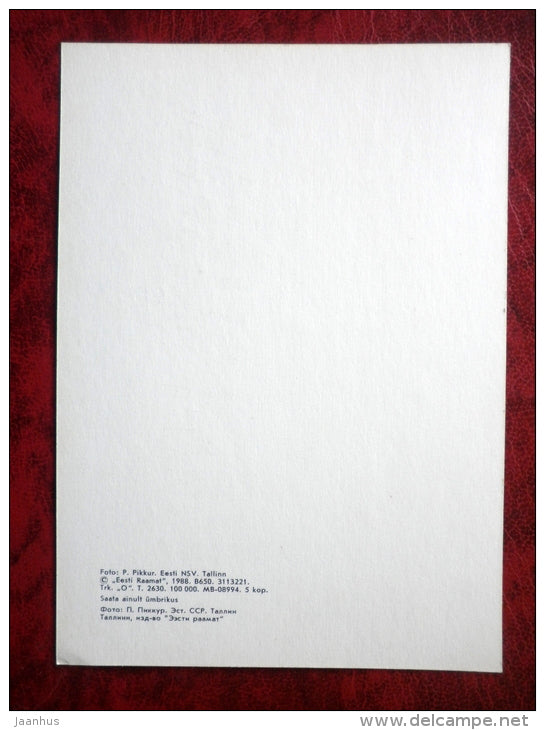 Ministry of Foreign Affairs building former Communist party Central Cocmittee - Tallinn - 1988 - Estonia - USSR - unused - JH Postcards