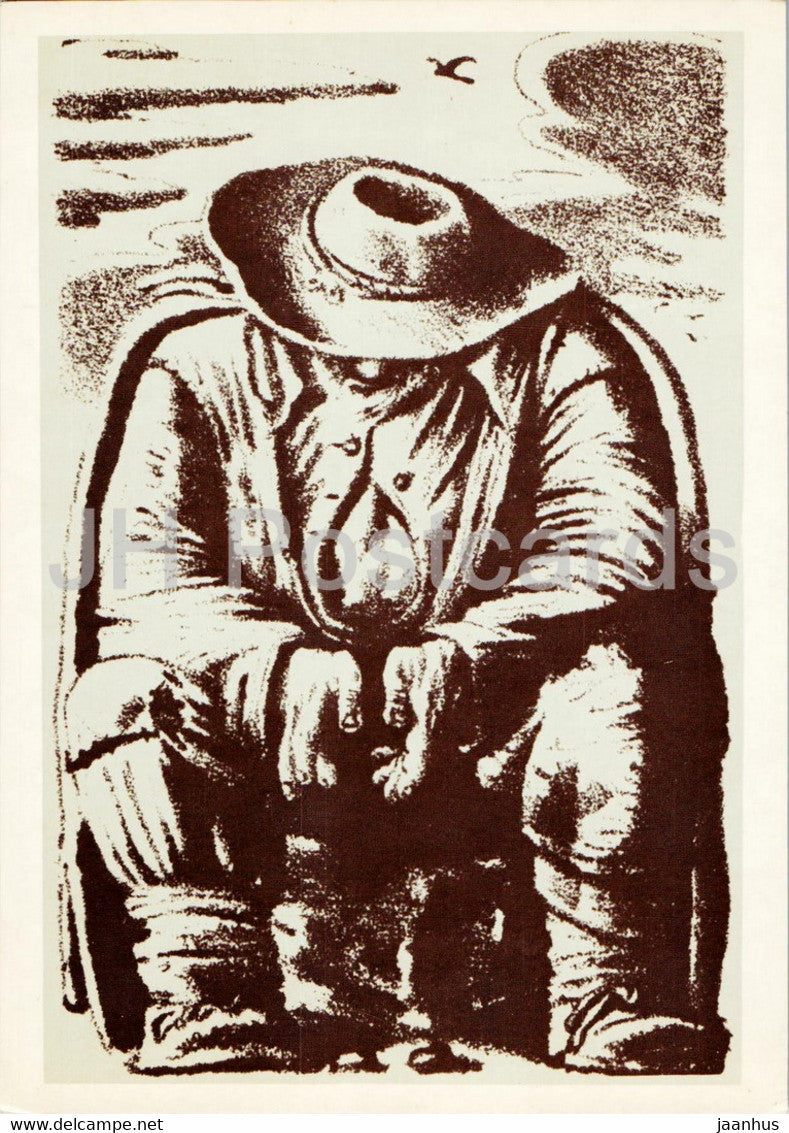 Colas Breugnon by Romain Rolland - 2 - illustration by Kibrik - 1988 - Russia USSR - unused - JH Postcards