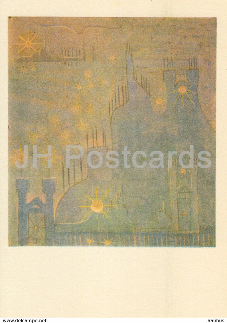 painting by M. Ciurlionis - Sonata of the Sun . Allegro - Lithuanian art - 1978 - Lithuania USSR - unused - JH Postcards