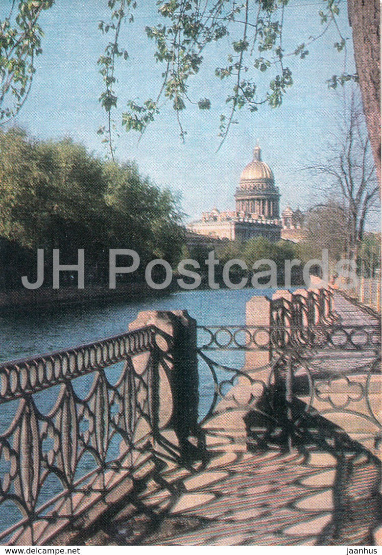 Leningrad - St Petersburg - St. Isaac's Cathedral - postal stationery - 1974 - Russia USSR - unused - JH Postcards