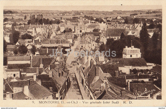 Montoire - Vue Generale cote Sud - 9 - old postcard - France - unused - JH Postcards