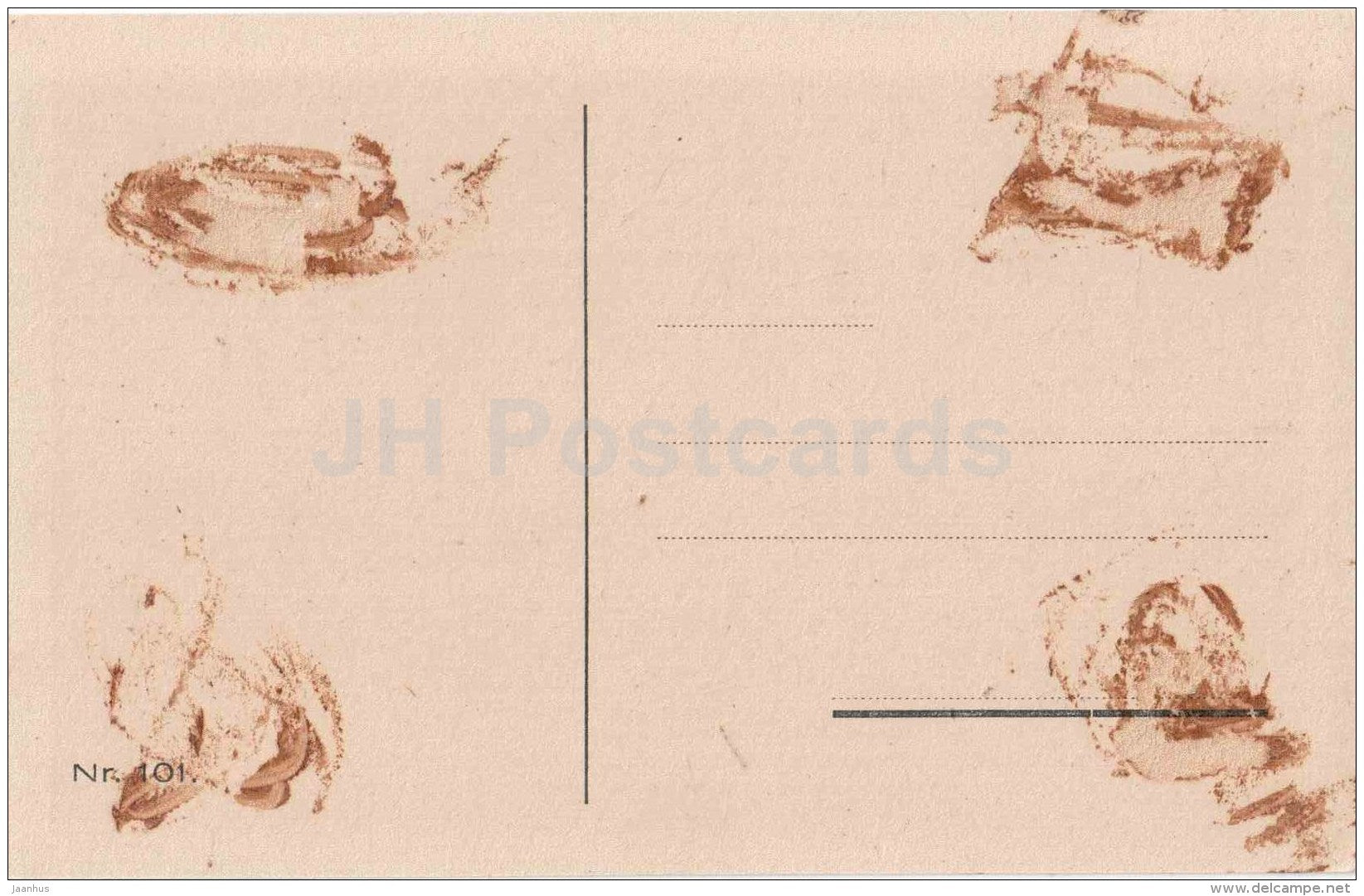 The Estonian National Museum - Tartu - Nr. 101 - on thin paper - old postcard - Estonia - unused - JH Postcards