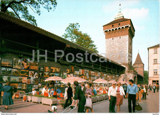 Krakow - Mury obronne Brama Florianska i Baszta Pasamonikow - Defensive walls with the Florianska Gate - Poland - unused - JH Postcards
