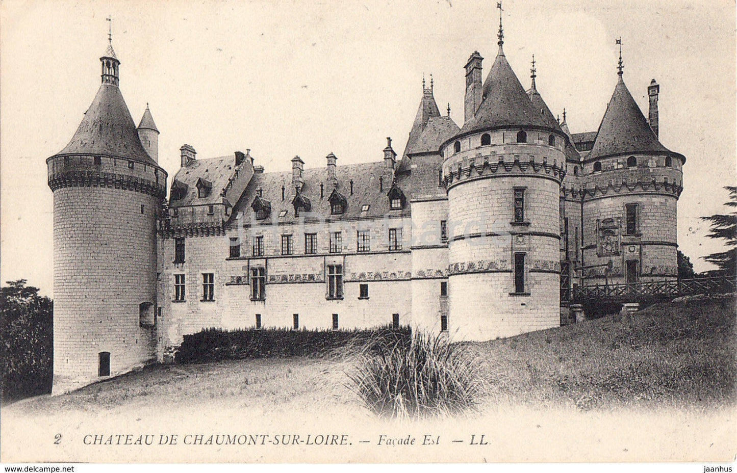 Chateau de Chaumont Sur Loire - Facade Est - castle - 2 - old postcard - France - unused