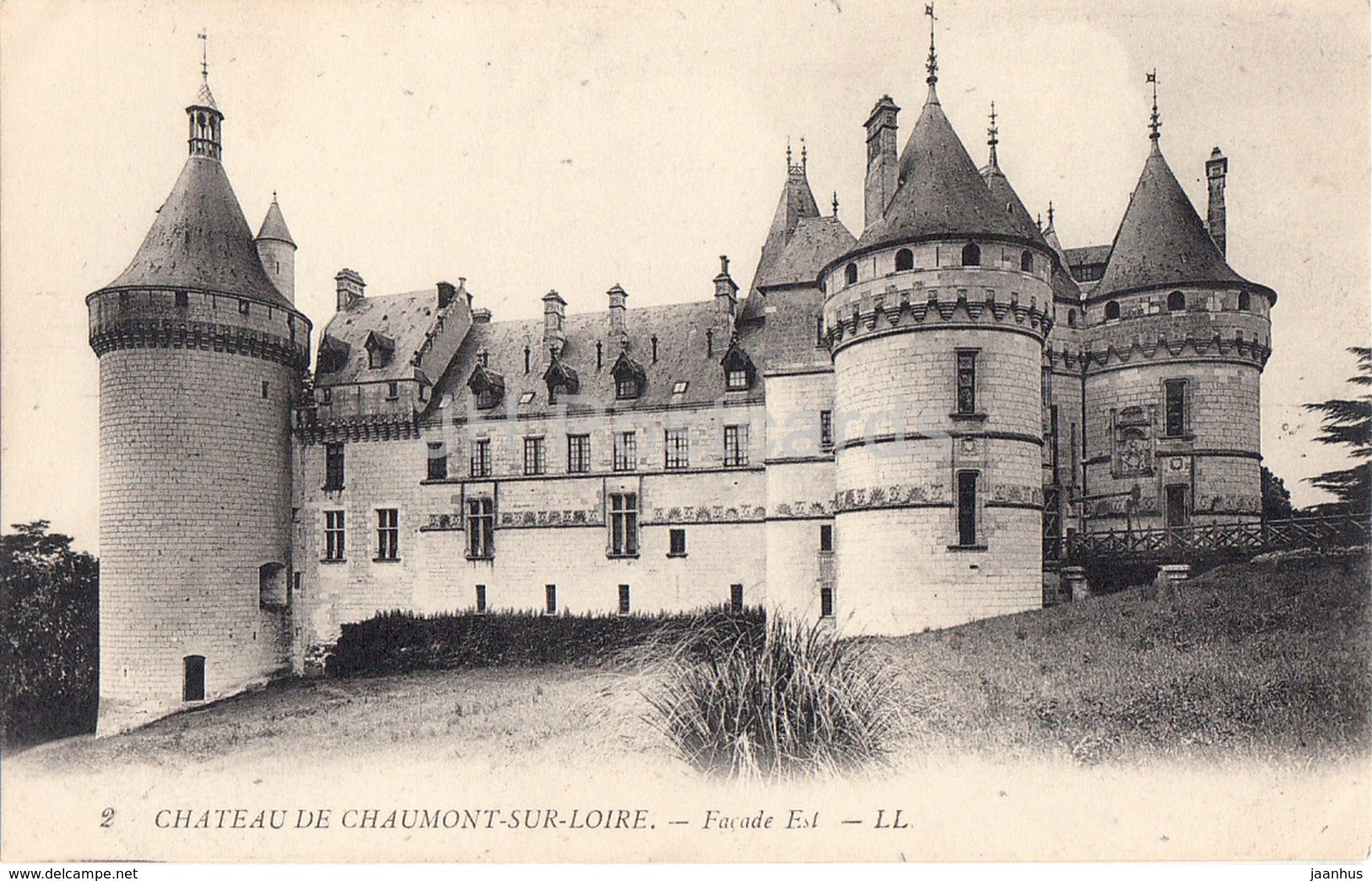 Chateau de Chaumont Sur Loire - Facade Est - castle - 2 - old postcard - France - unused