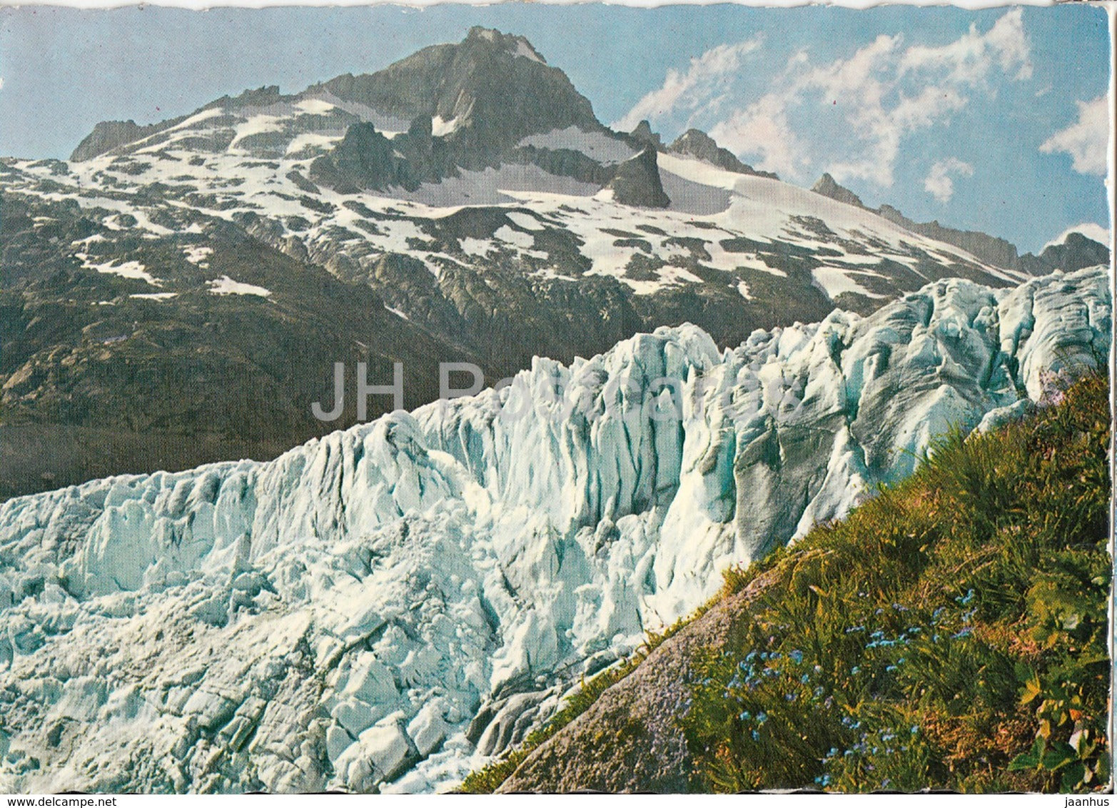 Rhonegletscher u Nagelisgratli - glacier - 1964 - Switzerland - used - JH Postcards