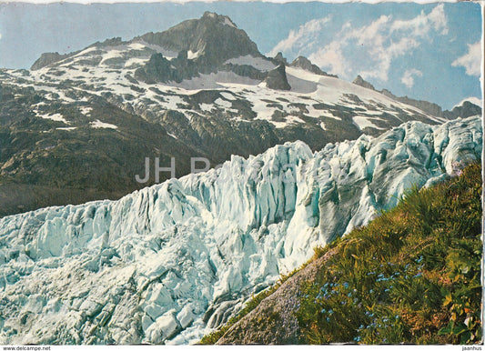 Rhonegletscher u Nagelisgratli - glacier - 1964 - Switzerland - used - JH Postcards