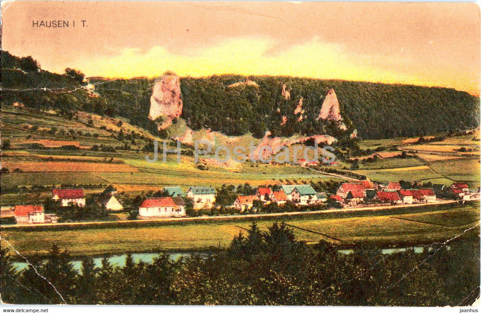 Hausen i T - 2841 - old postcard - Germany - used - JH Postcards