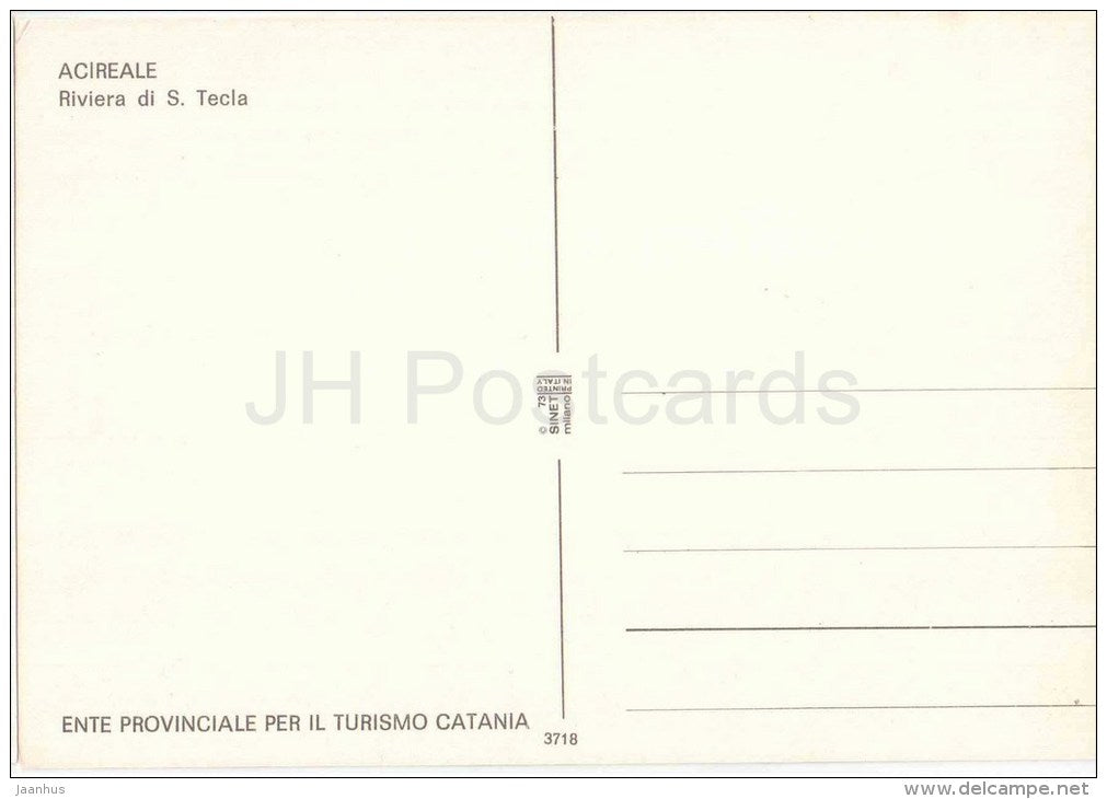 Riviera di S. Tecla - Acireale - Catania - Sicilia - 3718 - Italia - Italy - unused - JH Postcards