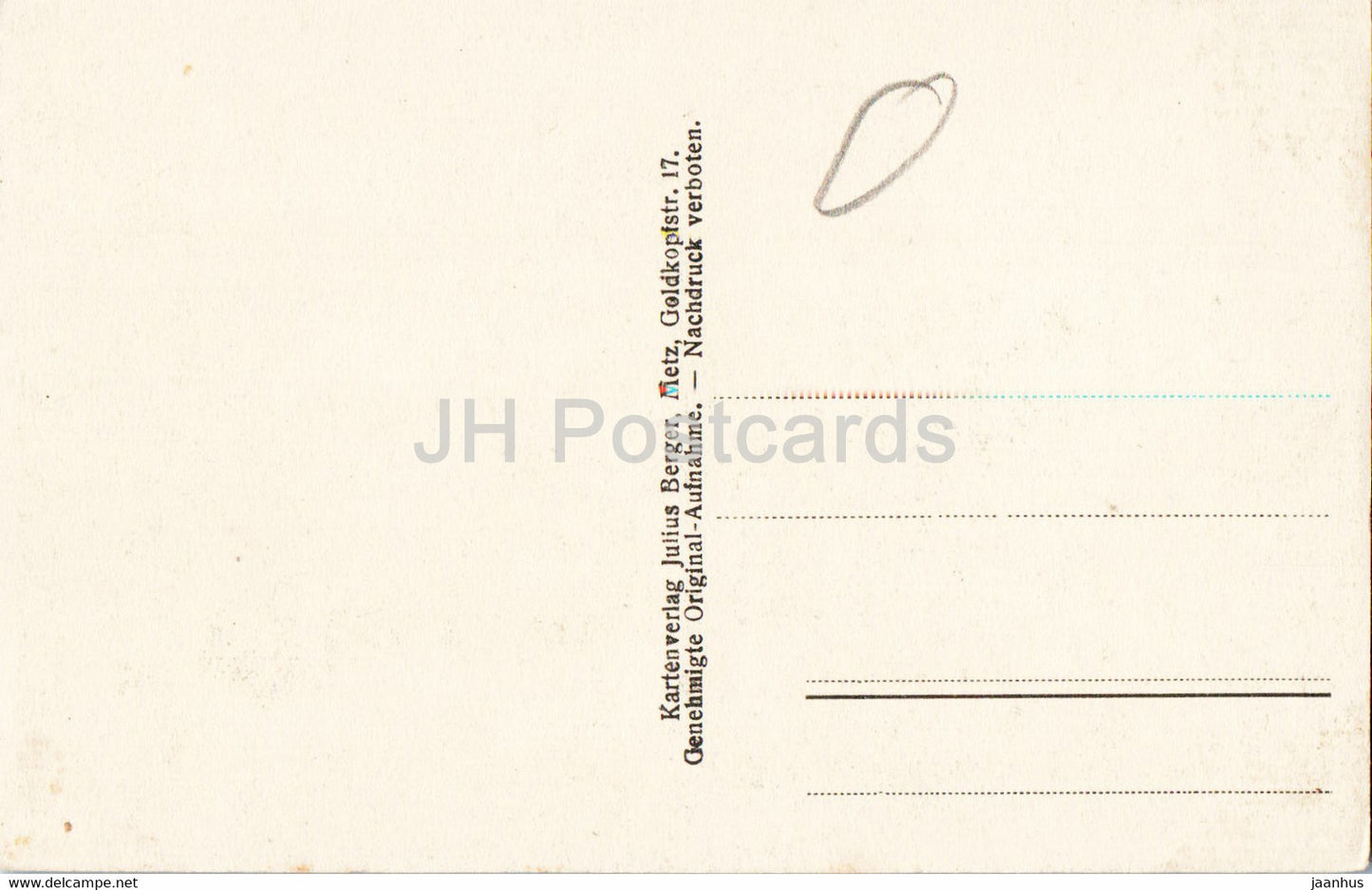 Im Hintergrund Les Esparges - 250 - carte postale ancienne - France - inutilisée