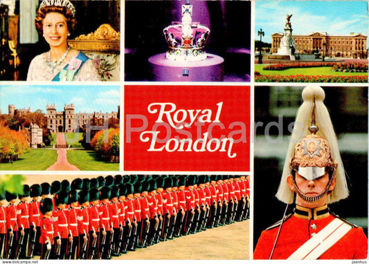 Royal London - Queen Elizabeth II - guard - multiview - K28 - England - United Kingdom - unused - JH Postcards