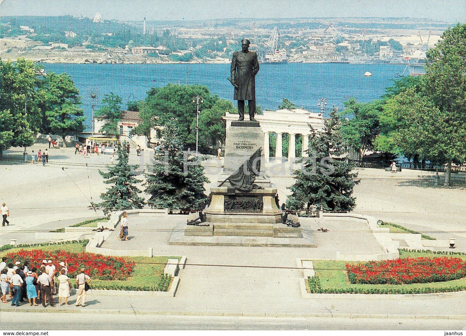 Sevastopol - monument to admiral Nakhimov - Crimea - Ukraine USSR -  unused - JH Postcards