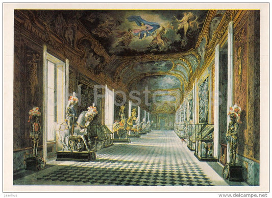 painting by Francesco Gonin - The Armeria Reale in Turin - Italian art - Russia USSR - 1984 - unused - JH Postcards