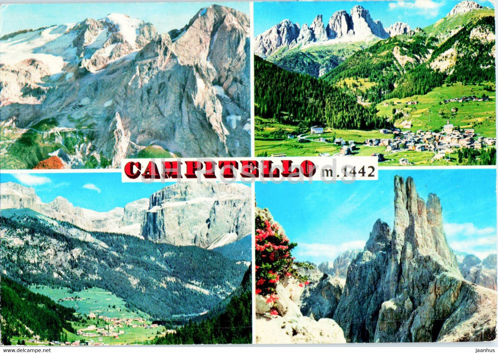 Campitello 1442 m - 1971 - Italy - used - JH Postcards