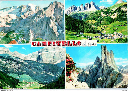 Campitello 1442 m - 1971 - Italy - used - JH Postcards