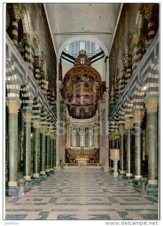 Interno della Navata Centrale - La Cattedrale di Genova - S. Lorenzo - Genova - Liguria - Italia - Italy - unused - JH Postcards