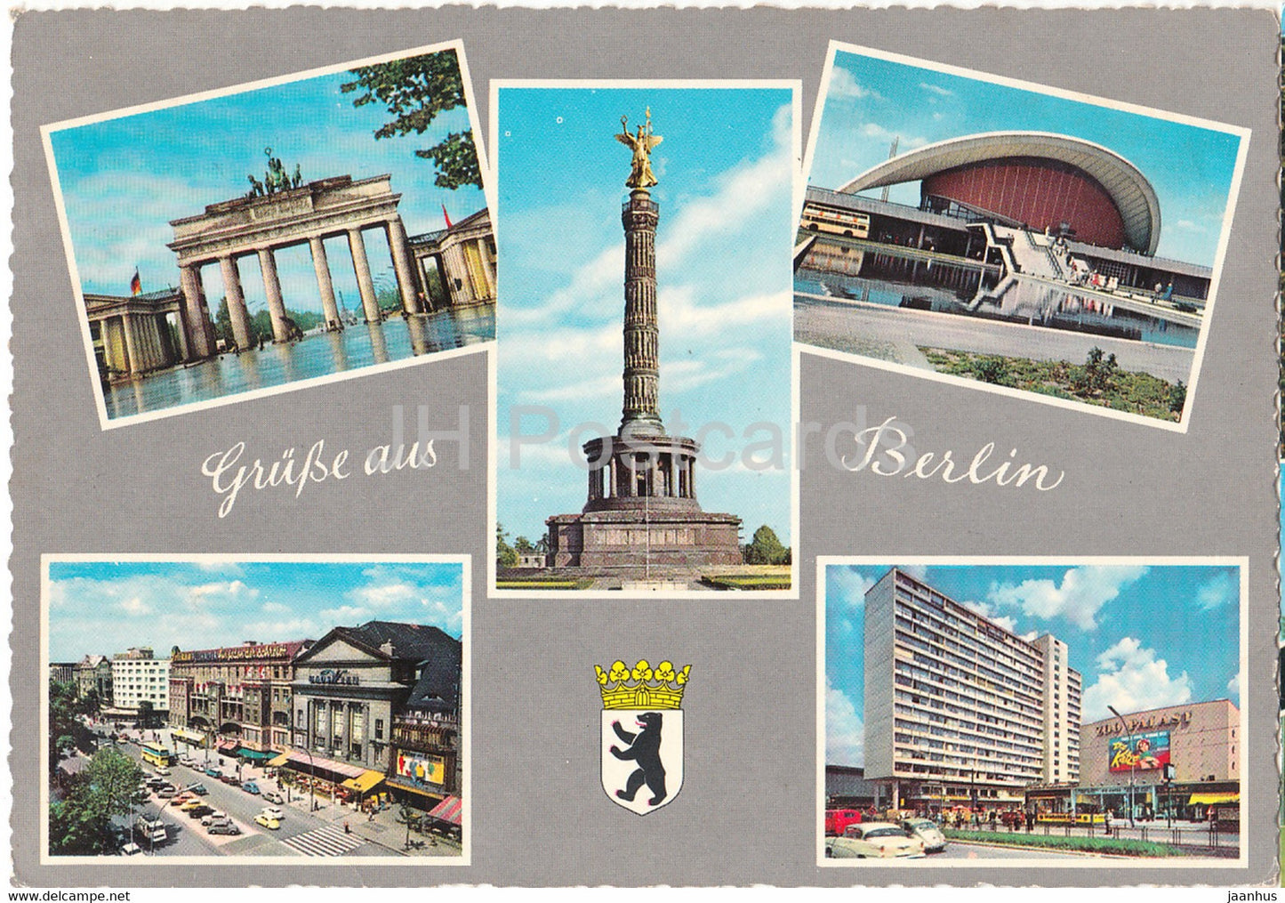 Grusse aus Berlin - multiview - 1964 - Germany - used - JH Postcards