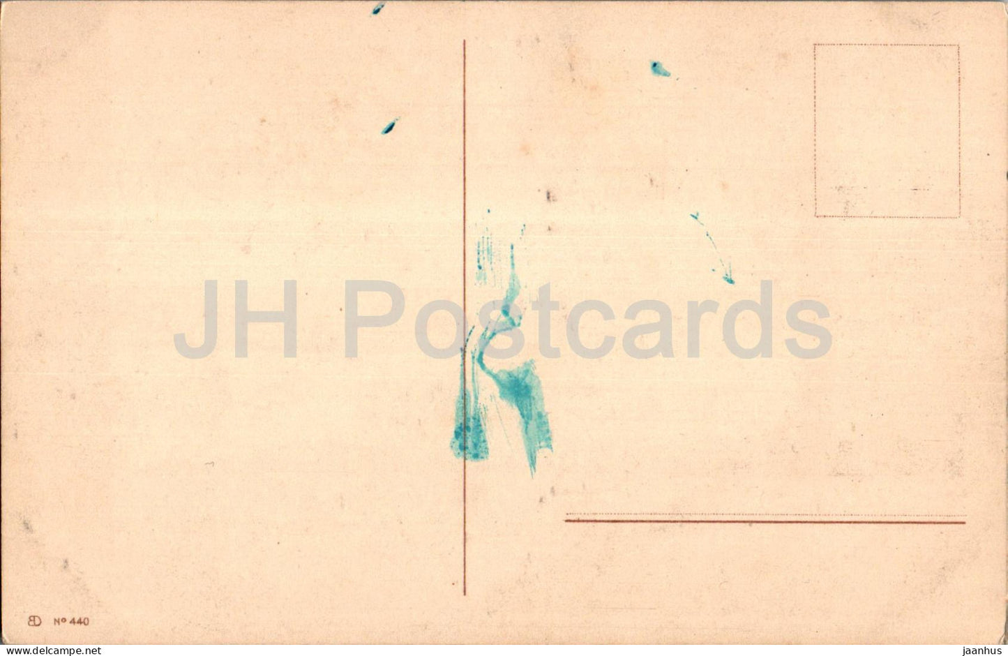 painting - coast view - 440 - old postcard - unused