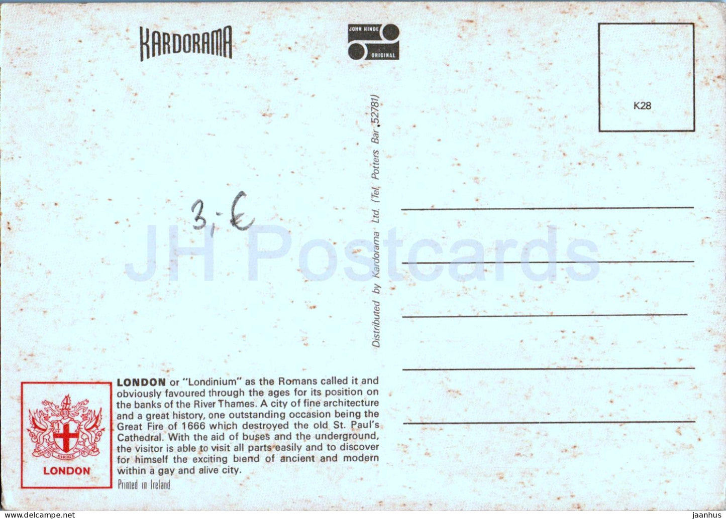 Royal London - Queen Elizabeth II - guard - multiview - K28 - England - United Kingdom - unused