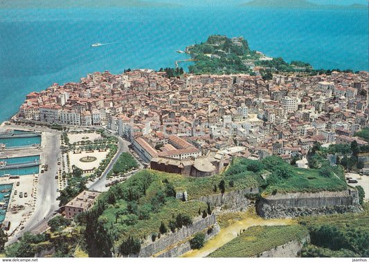 Corfu - Kerkyra - panorama - 203 - Greece - unused - JH Postcards